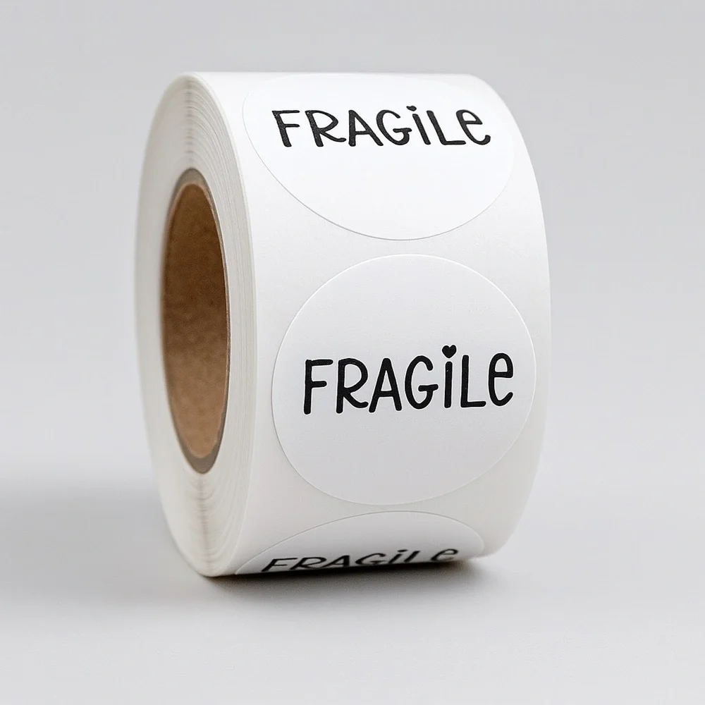 Fragile Packaging Labels 1 inch – 500 stickers labels
